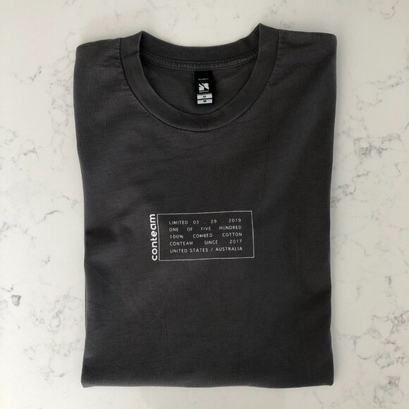 Ascolour Classic Graphic Casual Crew Neck Short Sleeve Cotton T Shirt Gray Sz M - Picture 9 of 12